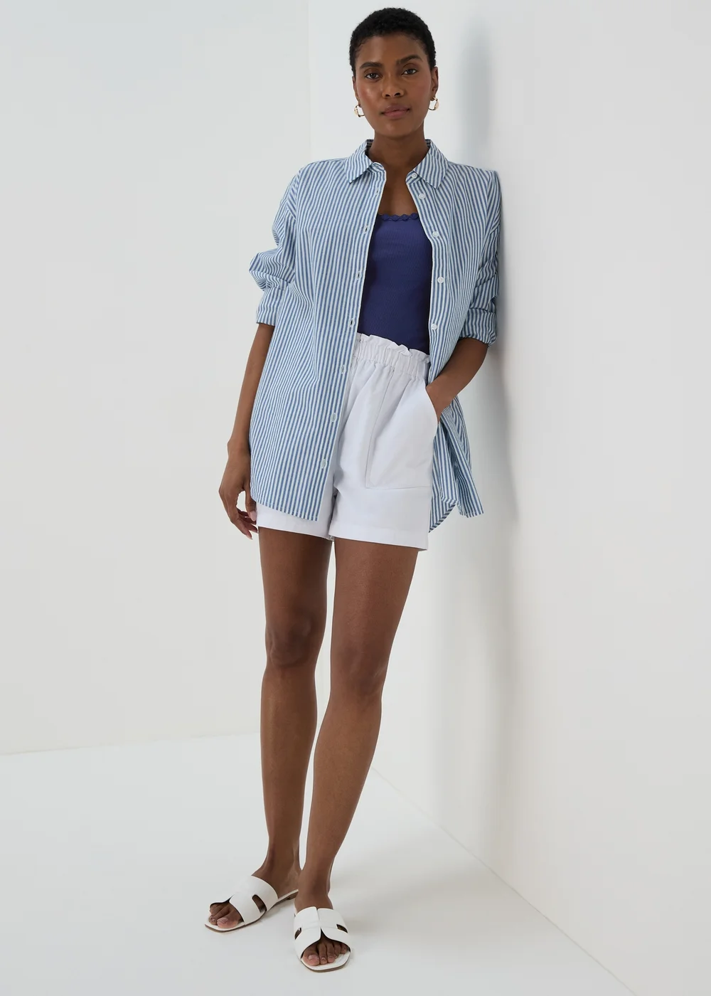 Navy Geo Strap Vest - Size 8 Image 4