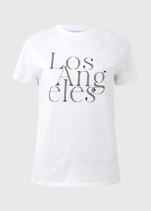 White Los Angeles T-Shirt - Size 8 Image 5