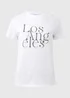 White Los Angeles T-Shirt - Size 8 Image 5
