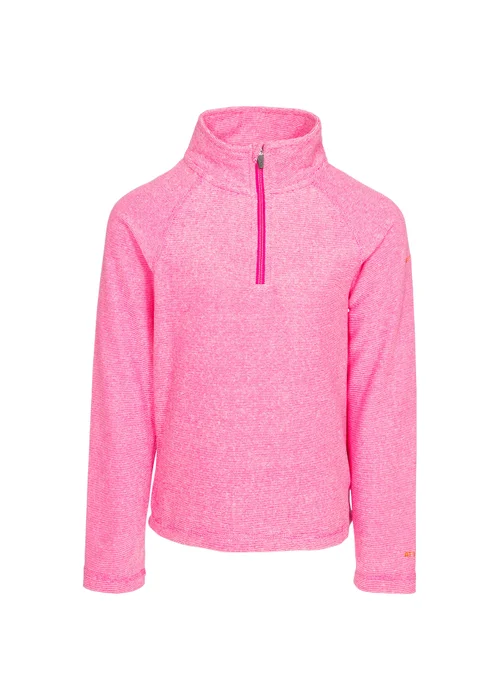 Girls Trespass Pink Medows Fleece (3-12yrs) - 3-4 Yrs Image 1