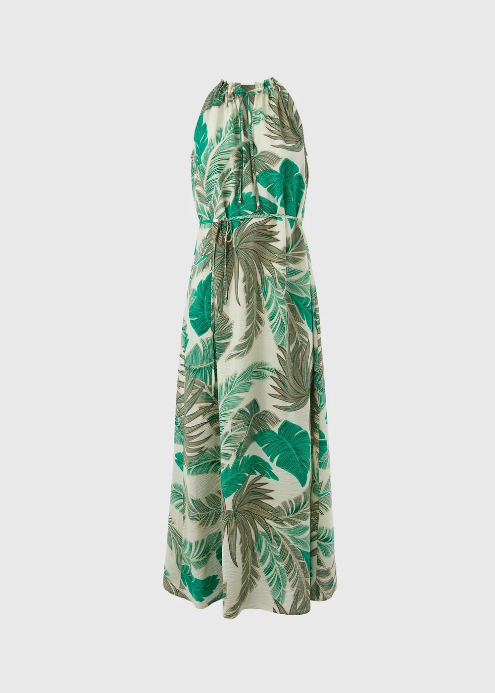 Et Vous Green Airflow Palm Maxi Sundress - 8 Image 5