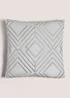 Grey 3D Diamond Embroidery Cushion Image 1