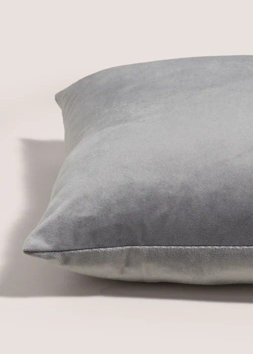 Charcoal Embroidered Crane Cushion Image 2