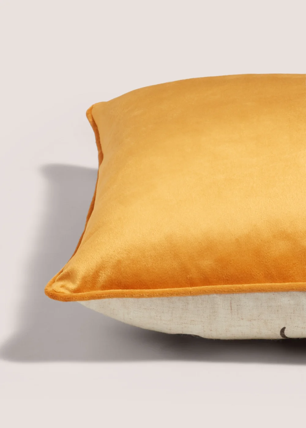 Ochre Sausage Dog Print Cushion Image 2