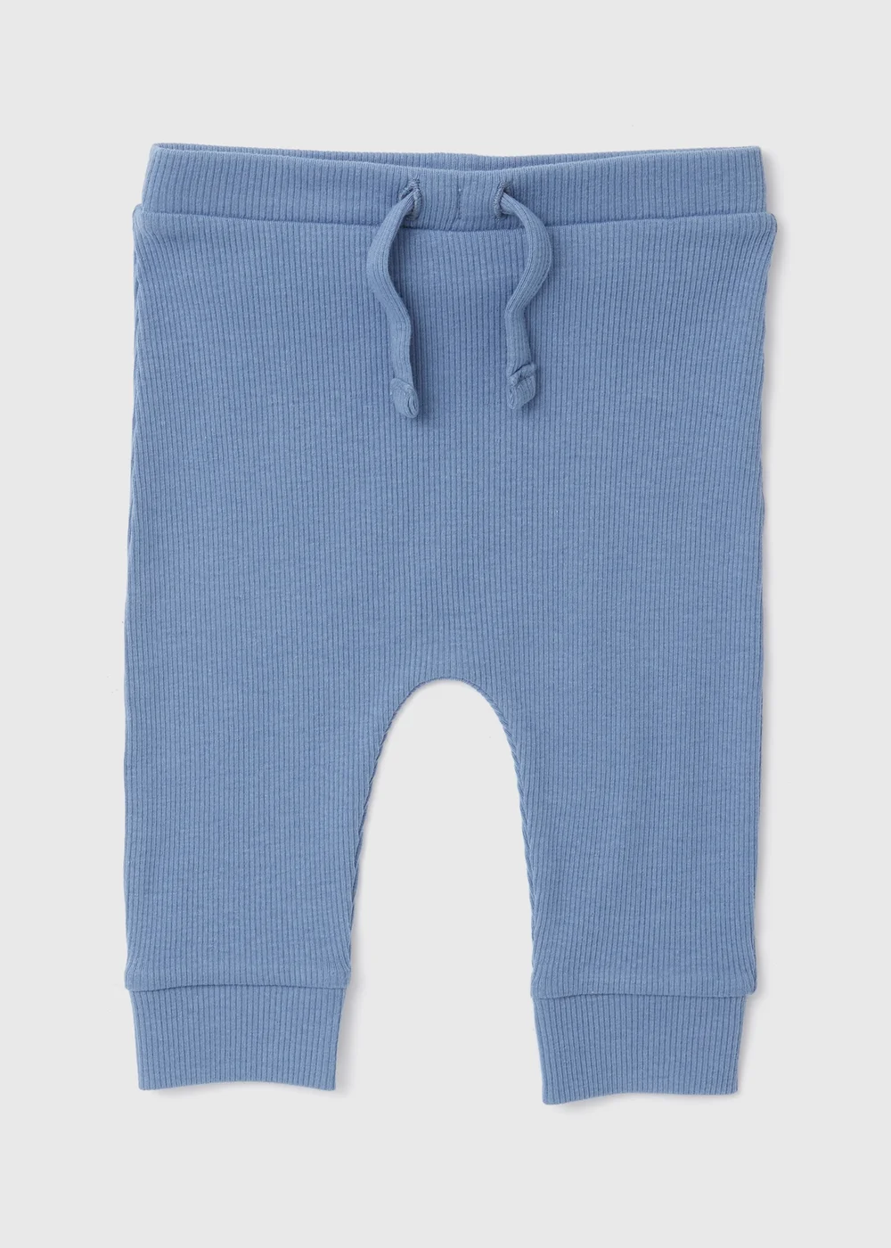 Baby Blue Ribbed Leggings (Newborn-23mths) - 9-12 months Image 1