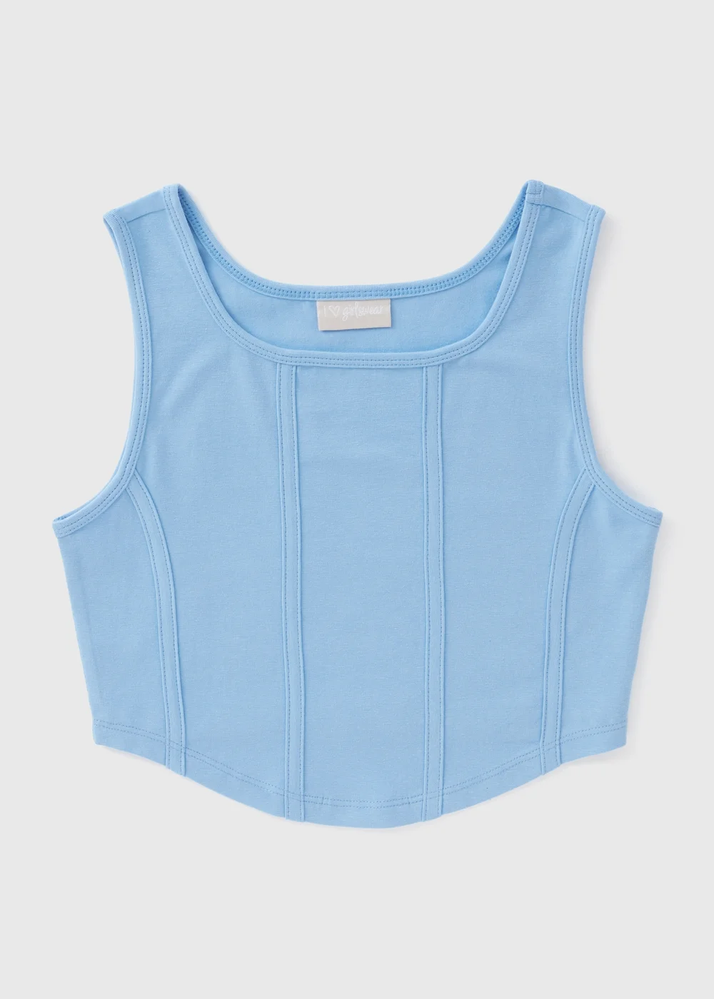 Girls Blue Corset Top (7-15yrs) - Age 7 Years Image 1