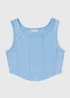 Girls Blue Corset Top (7-15yrs) - Age 7 Years Image 1