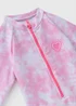 Girls Pink Tie Dye Swimsuit (1-7yrs) - 1 to 1 half years Image 2