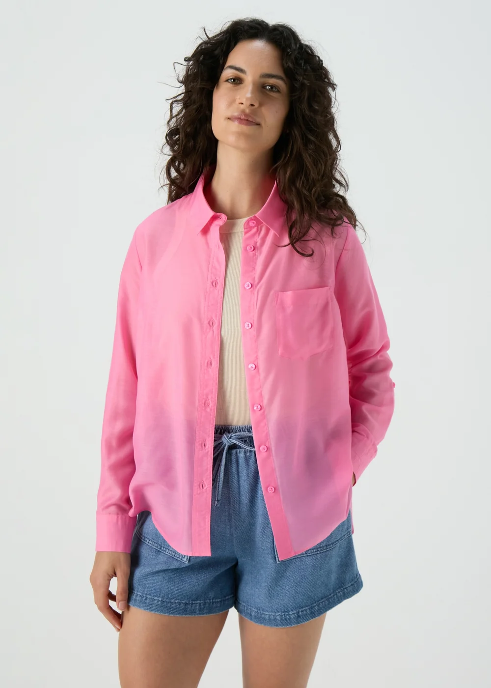 Pink Lawn Shirt - 8 Image 4