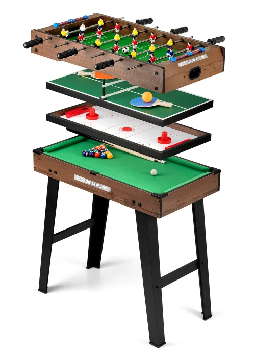 Powerplay 27" 4 In 1 Stand Up Games Table - One Size Image 1