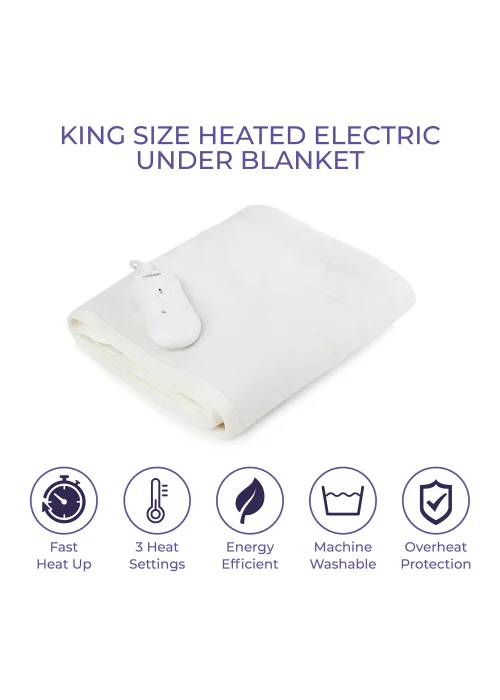Kingsize Heated Under Blanket - One Size Image 3
