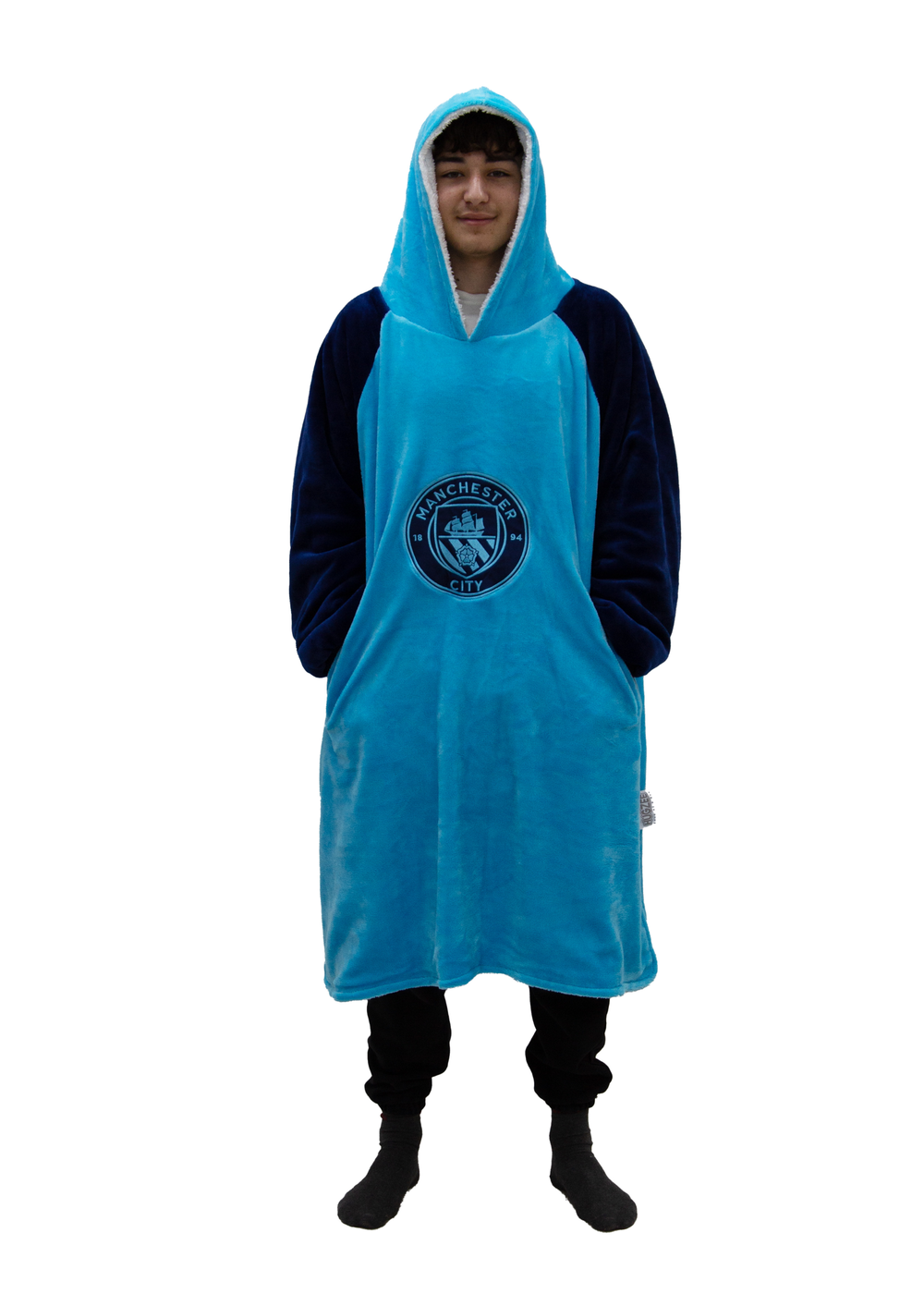 HUGZEE Man City FC City Hooded Wearable Fleece (Adult) - Medium Image 1