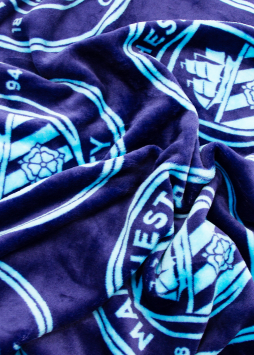 Man City FC Monocrestrev Throw - 100 x 150 Image 4