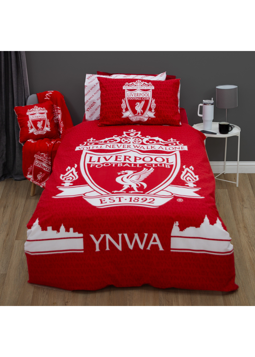 Liverpool FC Tone Duvet Cover Set - Single Image 1