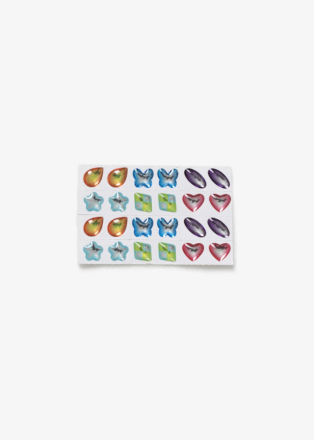 24 Pack Multicoloured Stickers - One Size Image 1