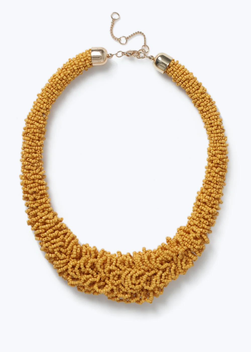 Orange Frazzle Collar Necklace - One Size Image 1