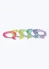 Kids 5 Pack Multicoloured BFF Bracelets - One Size Image 1