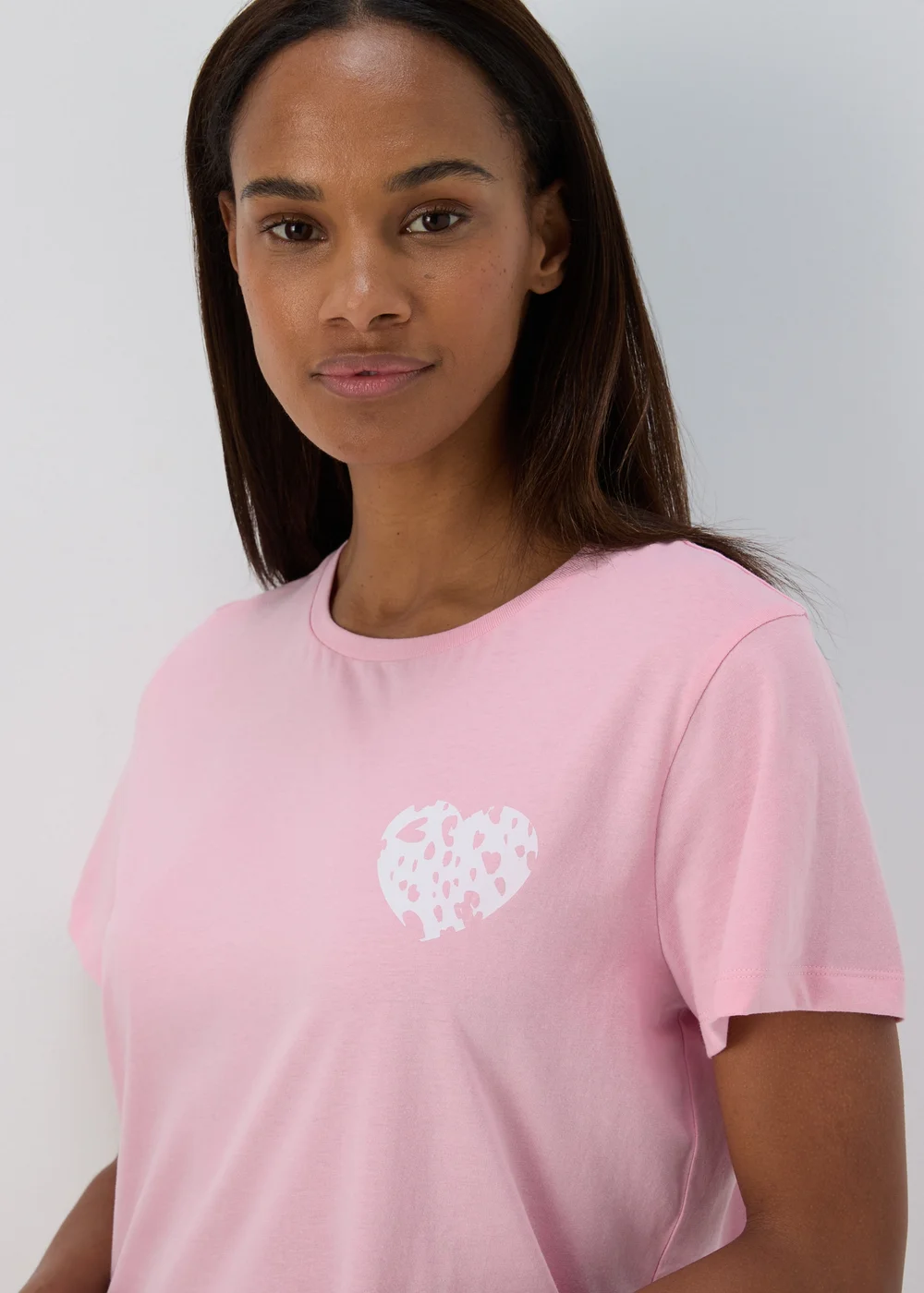 Pink Animal Print Shorts & T-Shirt Set - Extra small Image 3