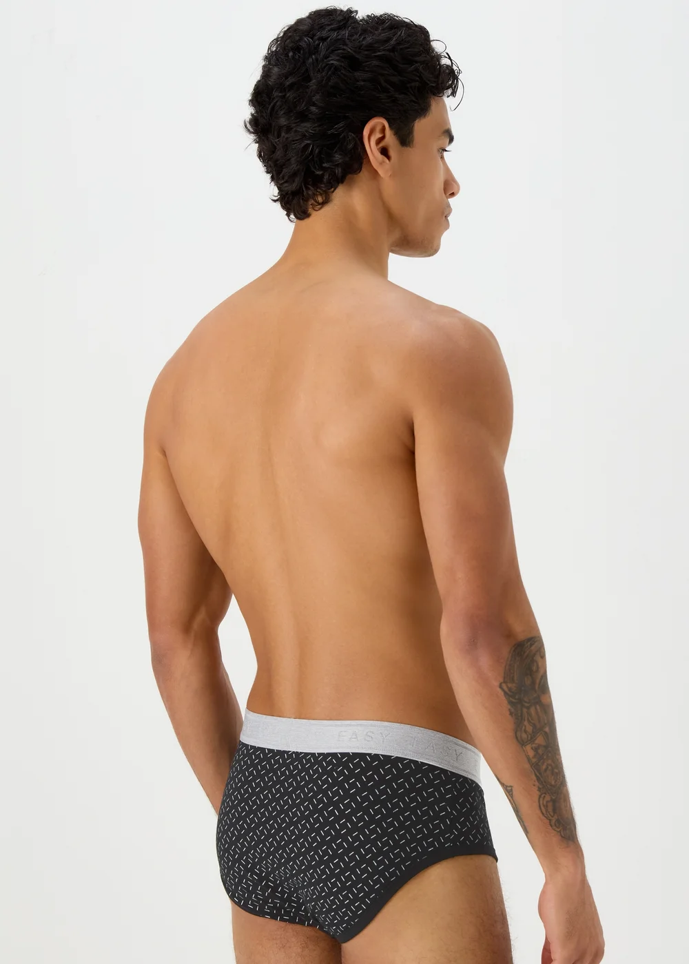 4 Pack Black Print Briefs - S Image 3