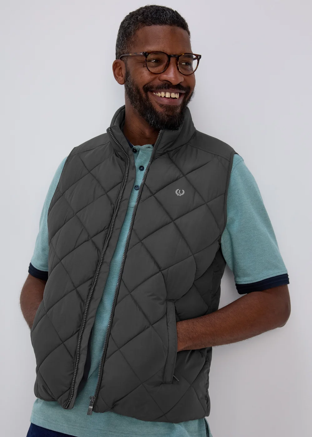 Lincoln Grey Diamond Gilet - S Image 1