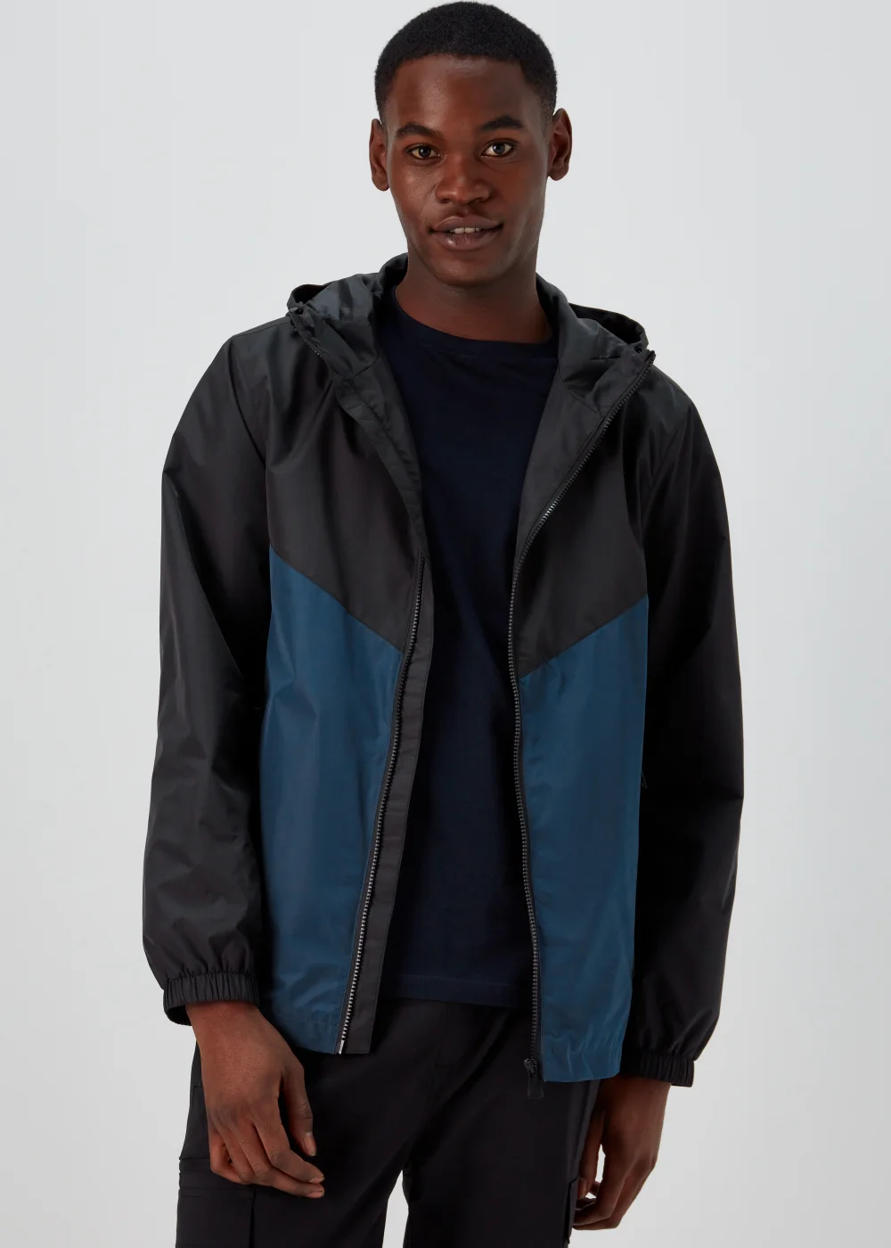Navy Windbreaker Jacket - XS Image 1