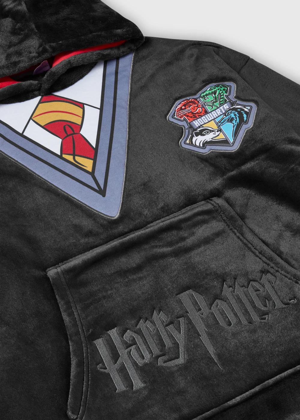 Kids Black Harry Potter Snuggle Hoodie (4-13yrs) - Age 4 - 6 Years Image 2