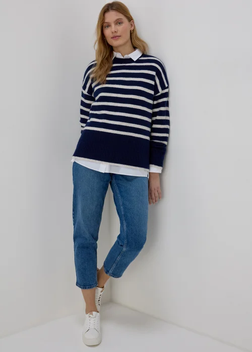 Navy Stripe Jumper - XS Image 4