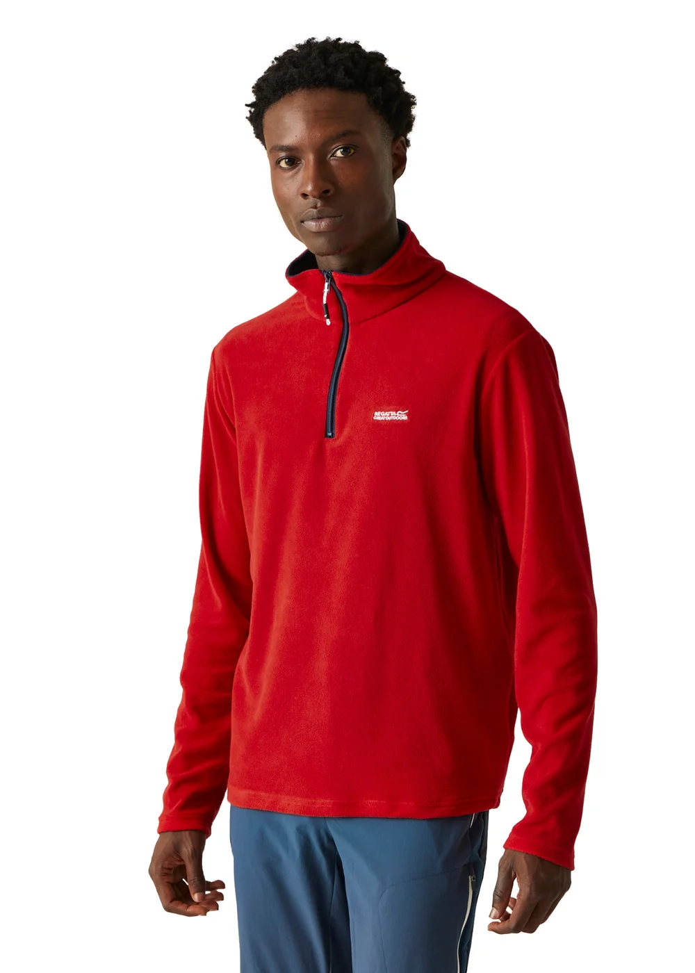 Regatta Red Half Zip Thompson Fleece - S Image 1