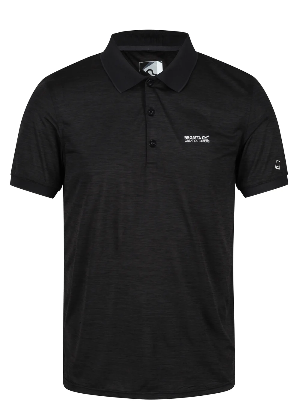 Regatta Black Remex Polo Shirt - S Image 5
