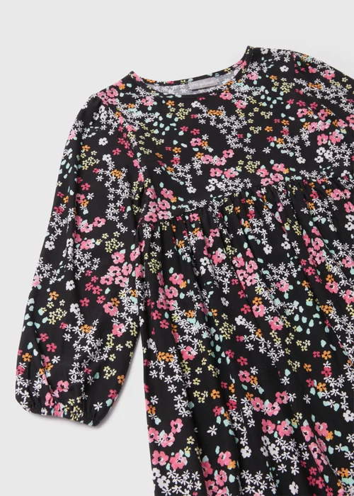 Girls Multicolour Floral Soft Touch Dress (7-13yrs) - 7 Yrs Image 2