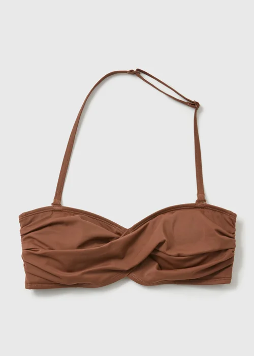 Mocha Twist Bikini Top - Size 6 Image 4