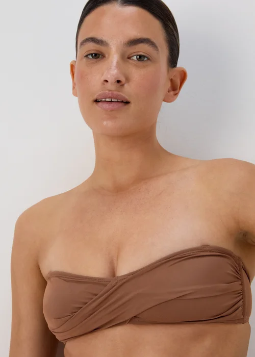 Mocha Twist Bikini Top - Size 6 Image 3