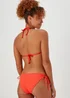 Orange Ribbed Triangle Bikini Bottoms - Size 6 Image 2