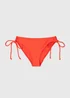 Orange Ribbed Triangle Bikini Bottoms - Size 6 Image 4