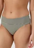 Monochrome Textured Stripe Bikini Bottoms - Size 6 Image 3