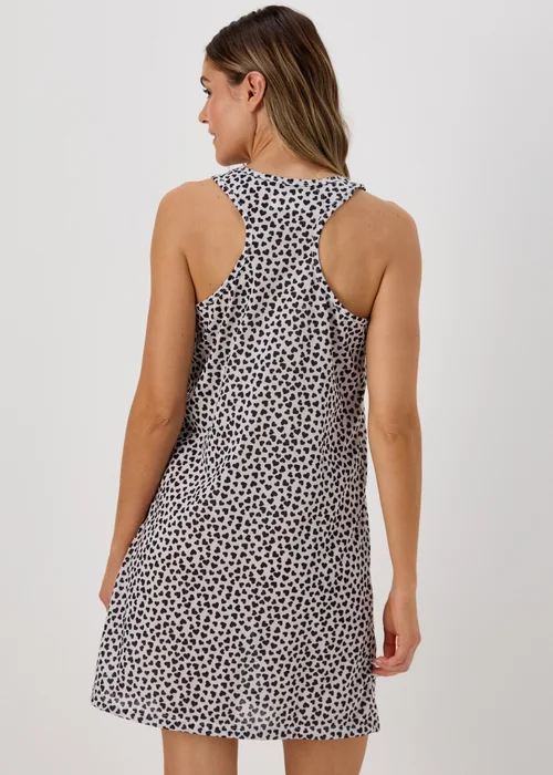 Cream Heart Print Nightie - Small Image 2