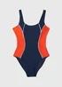 Souluxe Navy Piped Swimsuit - Size 8 Image 4