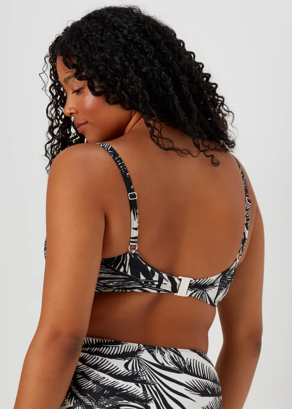 Black Print Bikini Top - 32DD Image 2