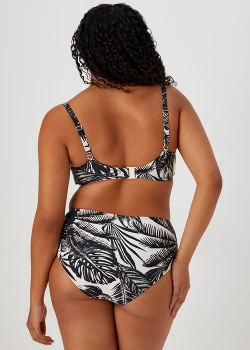 Black Print Midi Bikini Bottoms - 8 Image 2