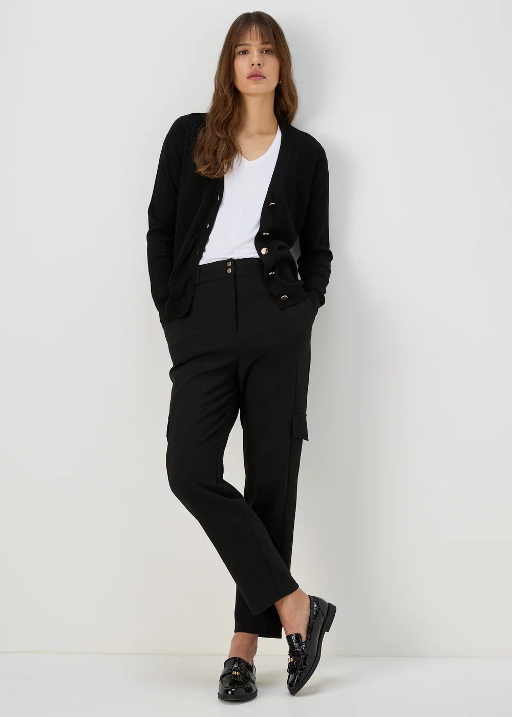 Et Vous Black Button Up Cardigan - 8 Image 1
