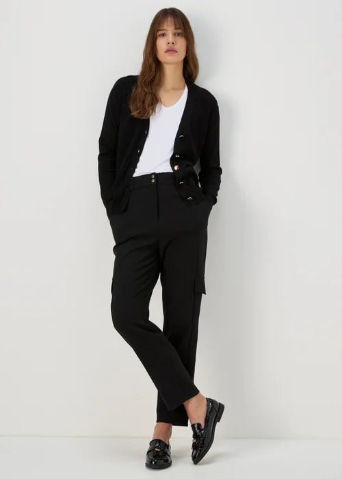 Et Vous Black Button Up Cardigan - 8 Image 1