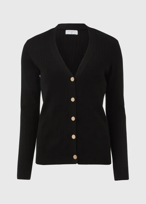 Et Vous Black Button Up Cardigan - 8 Image 5