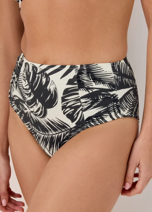 Monochrome Palm Bikini Bottoms - 6 Image 3