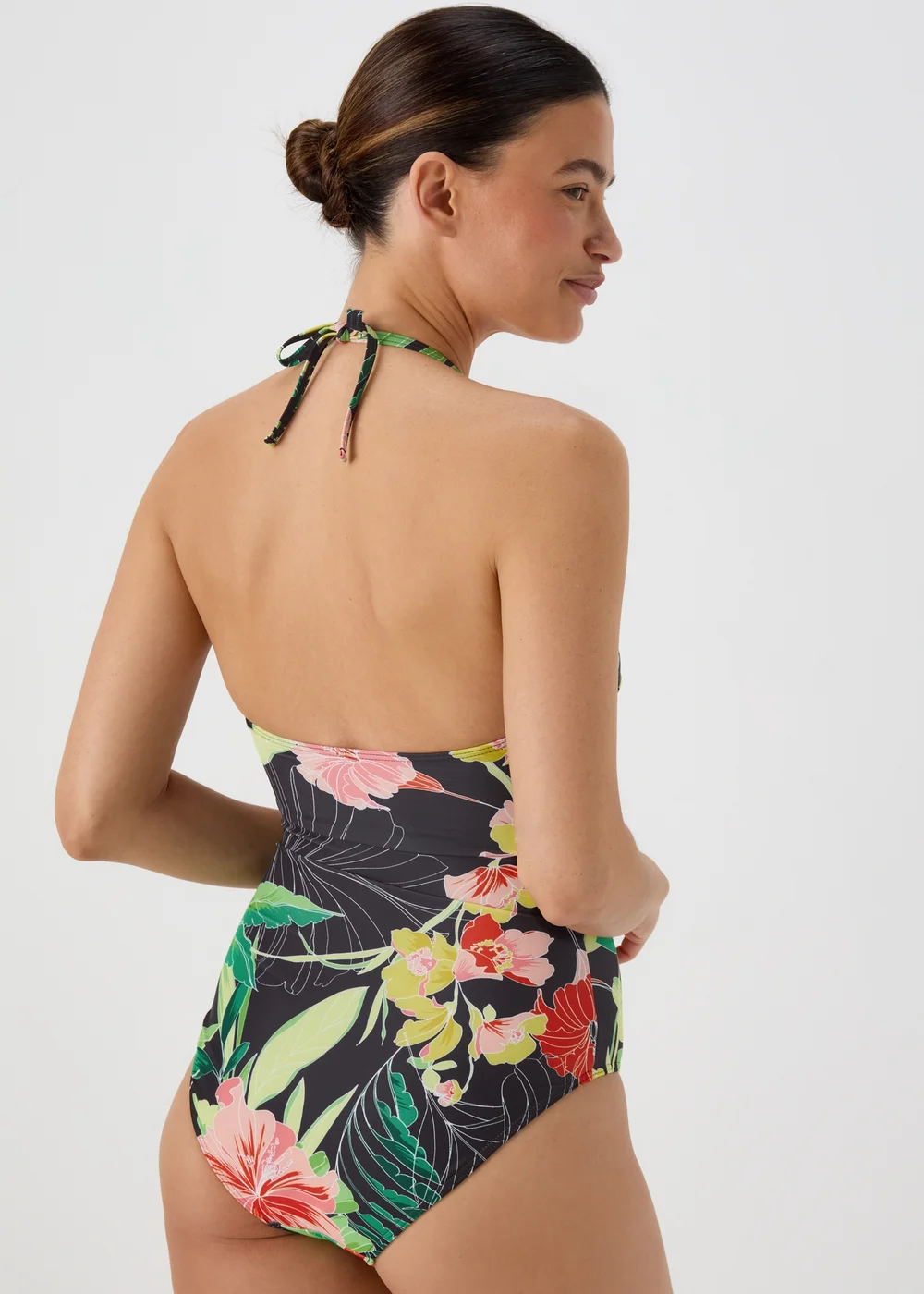 Multi Tropical Floral Swimming Costume - 8 Image 2