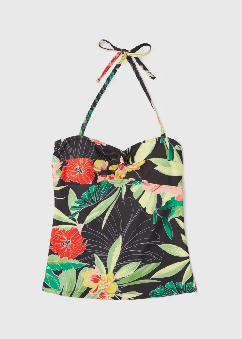 Multicoloured Floral Print Tankini - 8 Image 4