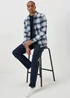 Blue Check Long Sleeve Shirt - S Image 4