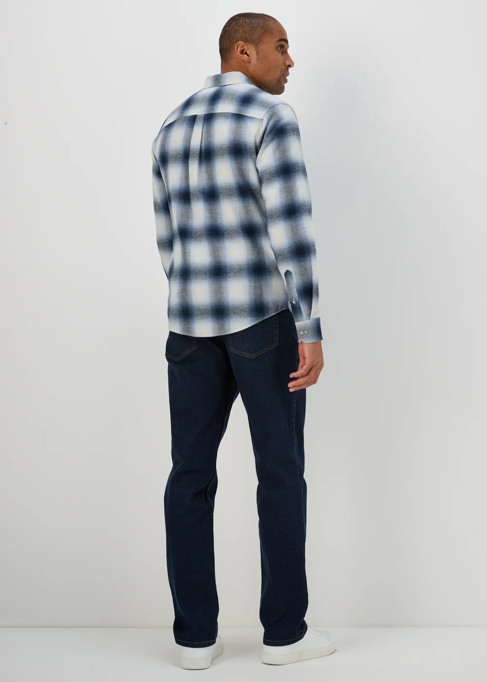 Blue Check Long Sleeve Shirt - S Image 2