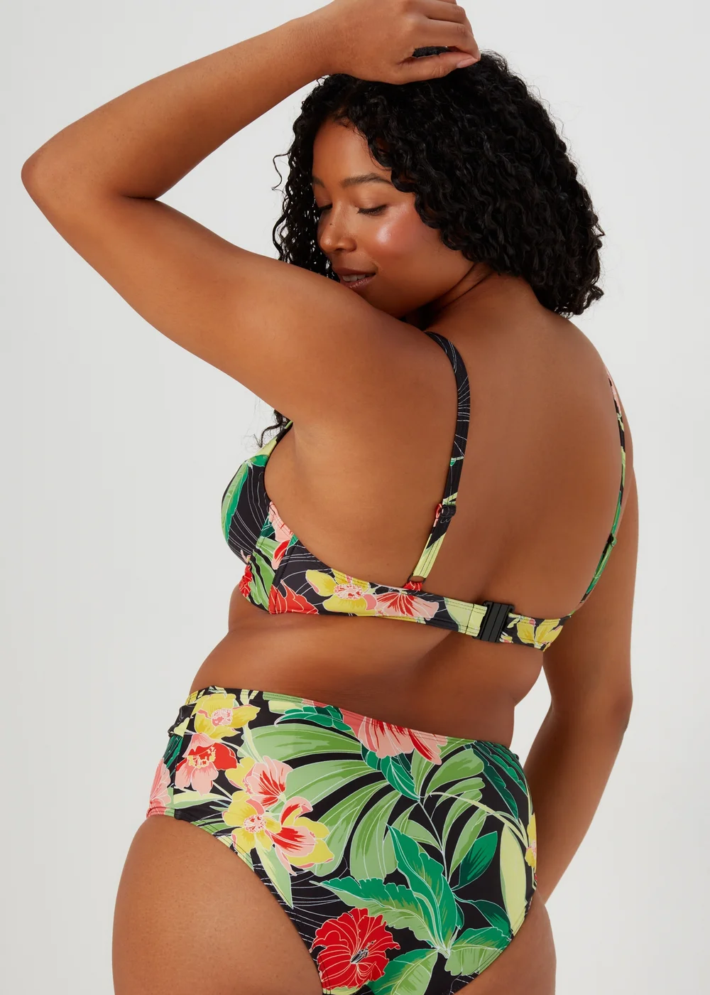 Multicoloured Print Tie Waist Bikini Bottoms - 8 Image 2