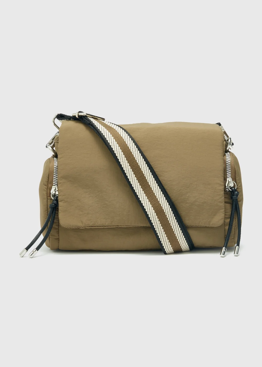 Khaki Modular Nylon Bag Image 3