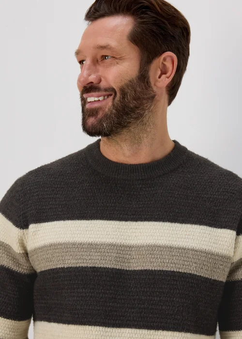 Lincoln Brown Stripe Jumper - Small Image 3